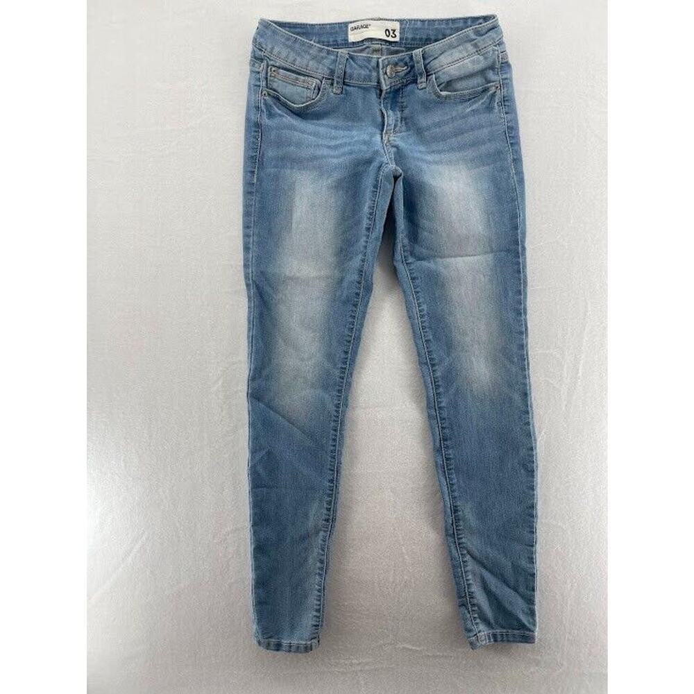 Garage Blue Hi Rise Jeggings Skinny Jeans Women Size 3 Light Wash